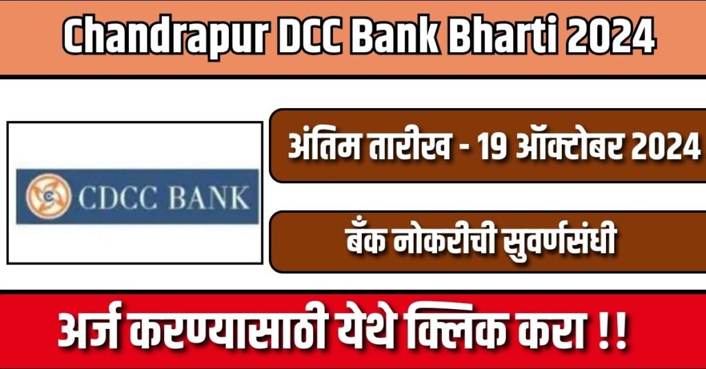 Chandrapur DCC Bank Bharti 2024